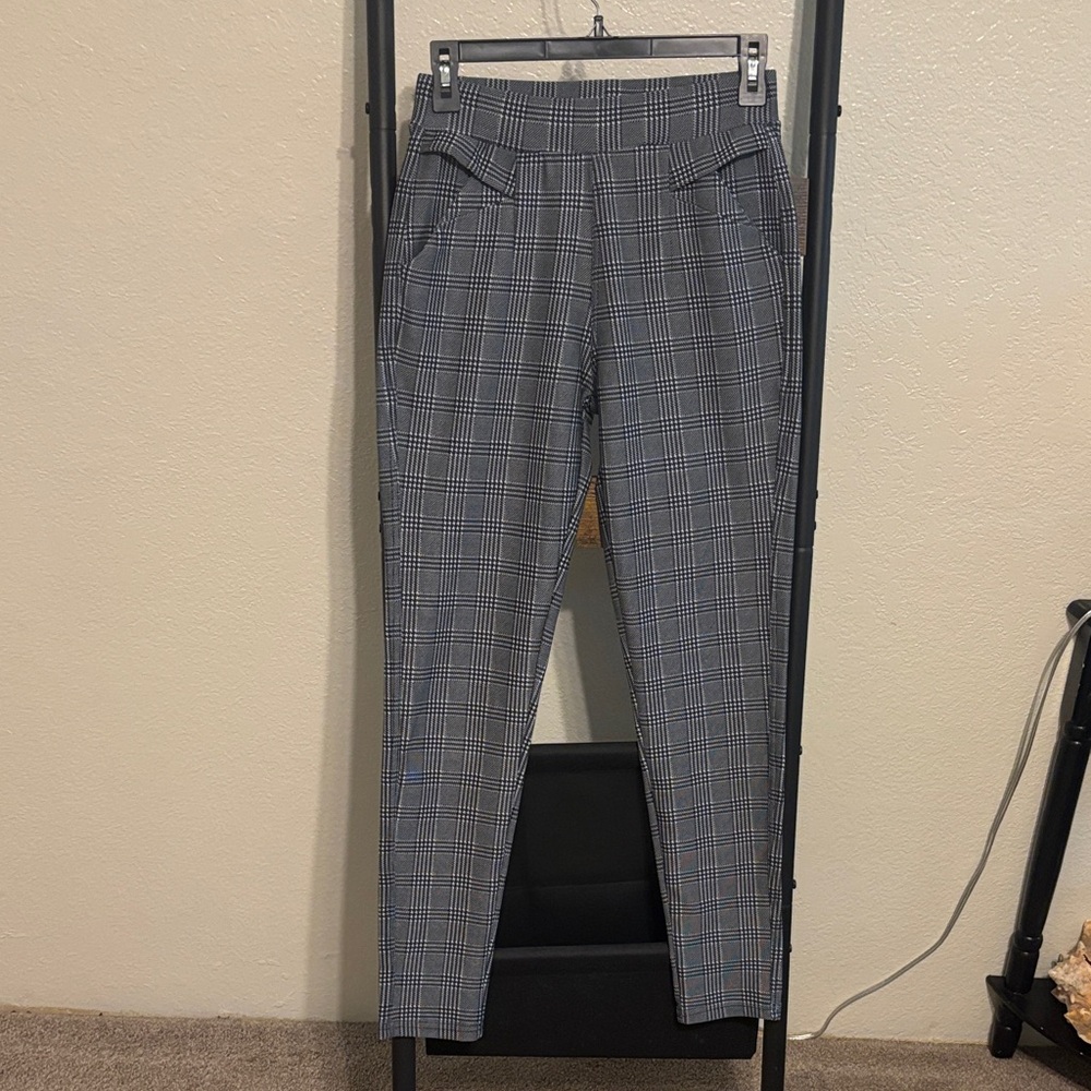 Gray Checkered Pants